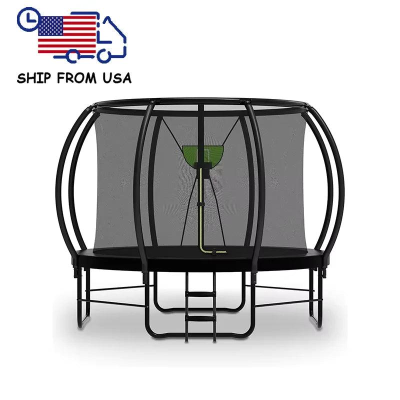 Zoshine Outdoor Heavy-Duty 16FT Large Size Jumping Training Trampoline for All Ages With Protective Net & Anti-UV Cover Pad