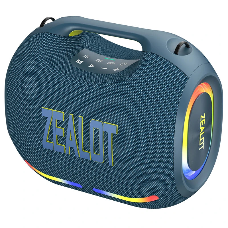 ZEALOT Hot Selling Wireless Speaker ZE01 Big Power IPX6 Waterproof Music Box for Outdoor Party