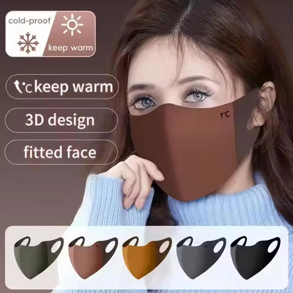 1/2Pcs Autumn Winter Warm Mask Breathable Outdoor Sport Riding Face Mask Traceless Windproof And Cold Proof Face Mask Protection