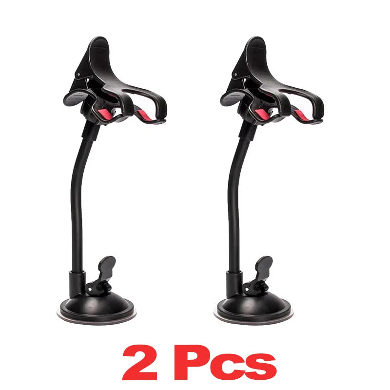 Universal Car Phone Holder 360° Rotating Flexible Windshield Dashboard Mount Cellphone Stand GPS Phone Bracket Auto Accessories