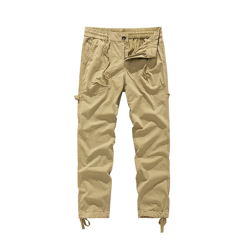 BAPAI Men's Fashion Work Pants Outdoor Wear-resistant Mountaineering Trousers Work Clothes Street Fashion Cargo Pants