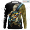 2026 New Blue Camo Fishing 3D Print Long Sleeve Crew Neck T-shirt Men Women Fashion Tops Tees Fishing Lover Tshirt Mens Clothing