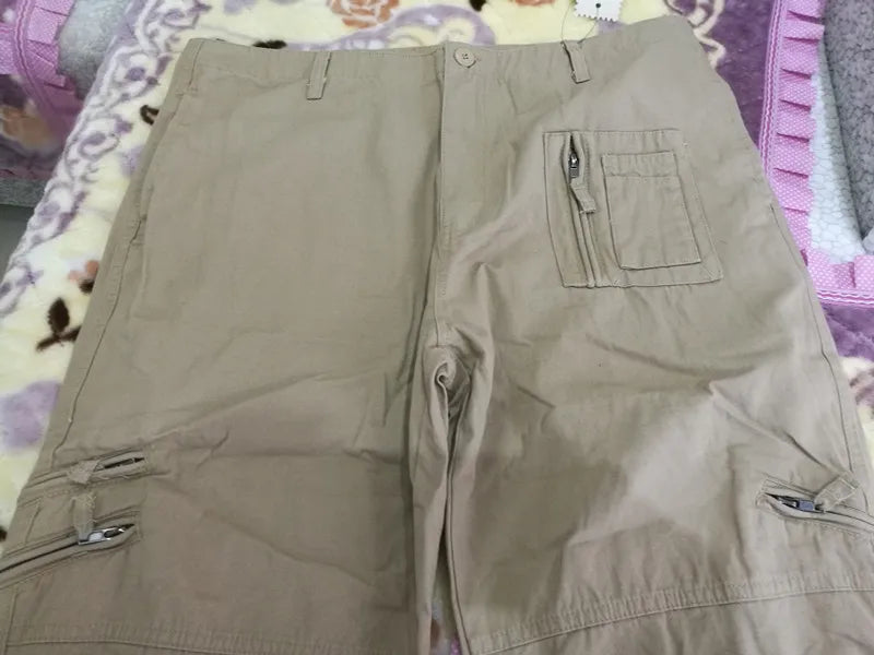 Outdoor Men's Cargo Tactical Combat Pants Straight Zipper Camouflage Overalls Men Cotton Wear-resistant Mountaineering Pants