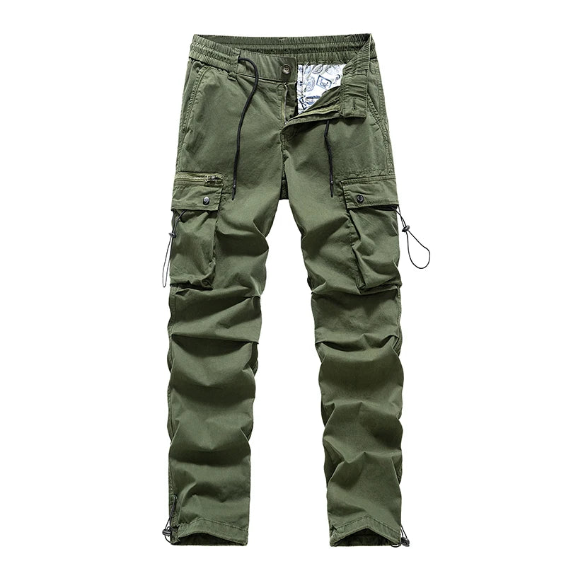 BAPAI Men's Fashion Work Pants Outdoor Wear-resistant Mountaineering Trousers Work Clothes Street Fashion Cargo Pants