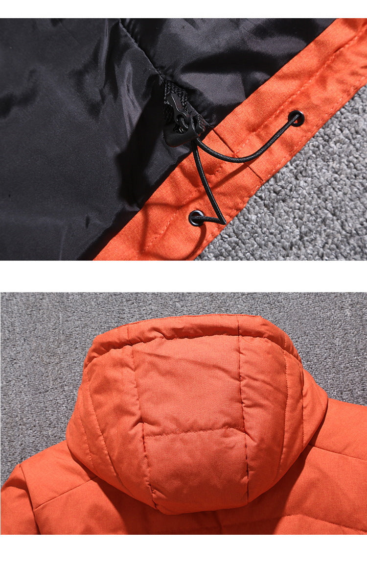 Winter Mens White Duck Down Jacket Warm Hooded Thick Slim Fit Puffer Jacket Coat Male Casual High Quality Overcoat Thermal
