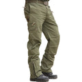 Outdoor Men's Cargo Tactical Combat Pants Straight Zipper Camouflage Overalls Men Cotton Wear-resistant Mountaineering Pants