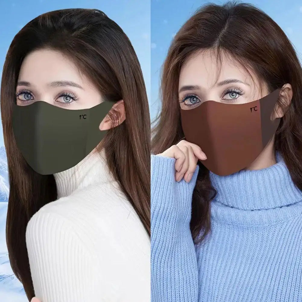 1/2Pcs Autumn Winter Warm Mask Breathable Outdoor Sport Riding Face Mask Traceless Windproof And Cold Proof Face Mask Protection
