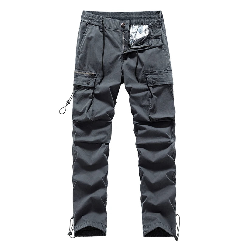 BAPAI Men's Fashion Work Pants Outdoor Wear-resistant Mountaineering Trousers Work Clothes Street Fashion Cargo Pants